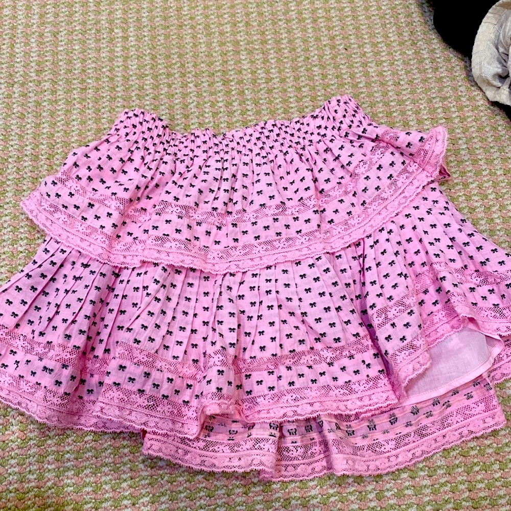 LOVESHACKFANCY MINI SKIRT